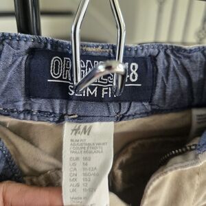 H&M Kids Slim Fit Jeans - Blue and Beige